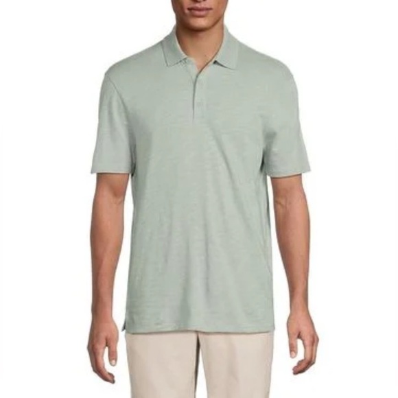Vince Other - Vince Polo Shirt Mens Sz XXL Green Classic Slub Short Sleeve Casual 100% Cotton